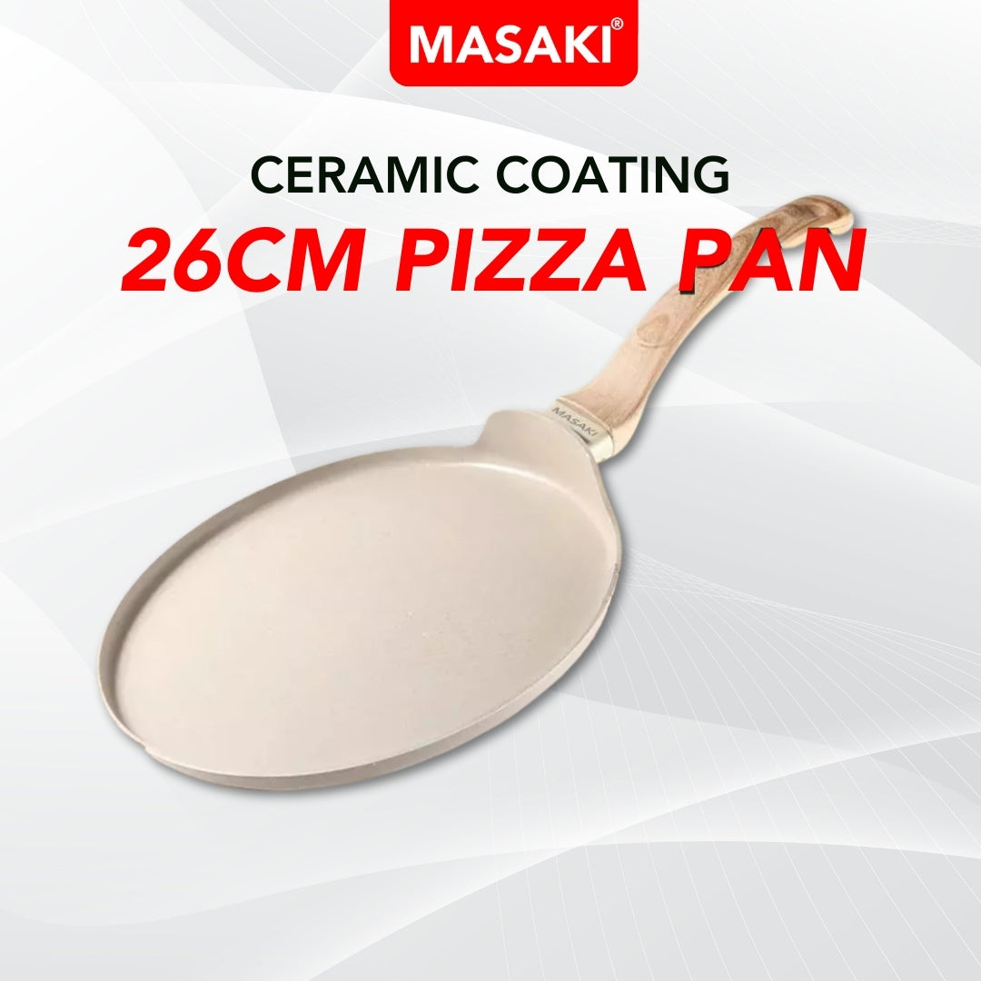 Ceramic Coating Kuali Leper / Kuali Pizza 26cm – PFOA & PTFE Free